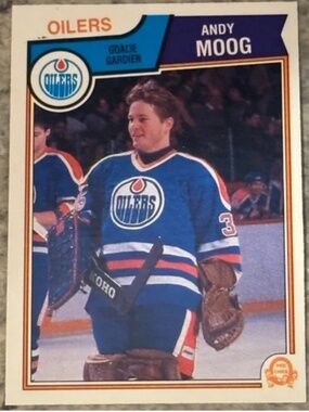 🇨🇦NOW $3🍀 Andy Moog 1983/84 O-Pee-Chee Edmonton Oilers Hockey Card